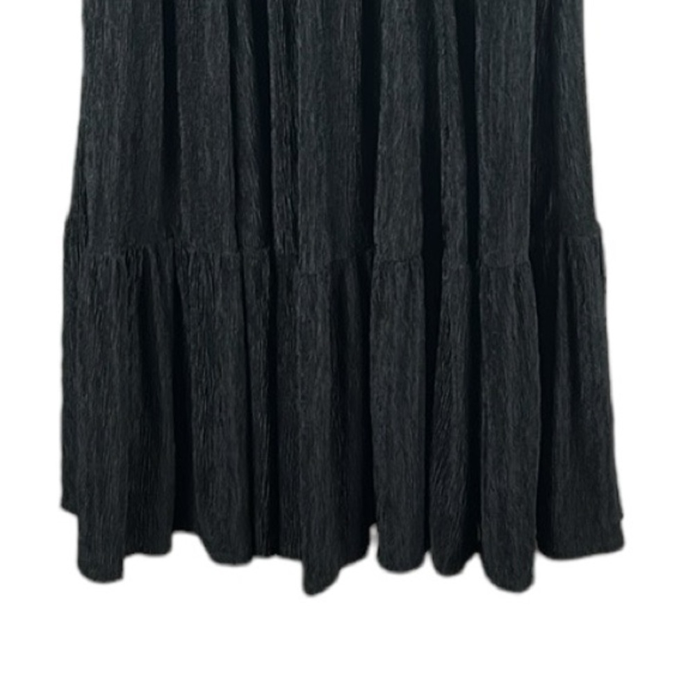 Torrid Black Crinkle Knit Surplice Skater Dress Size 1X - Picture 7 of 12
